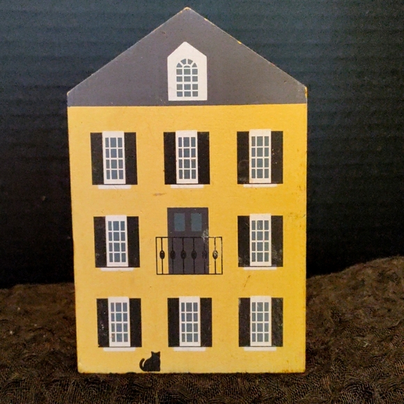 The Cats' Meow Other - Vintage wooden signed numbered Charleston building